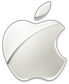 Chrome Apple Computer logo