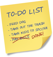 image - to-do list on yellow sticky note